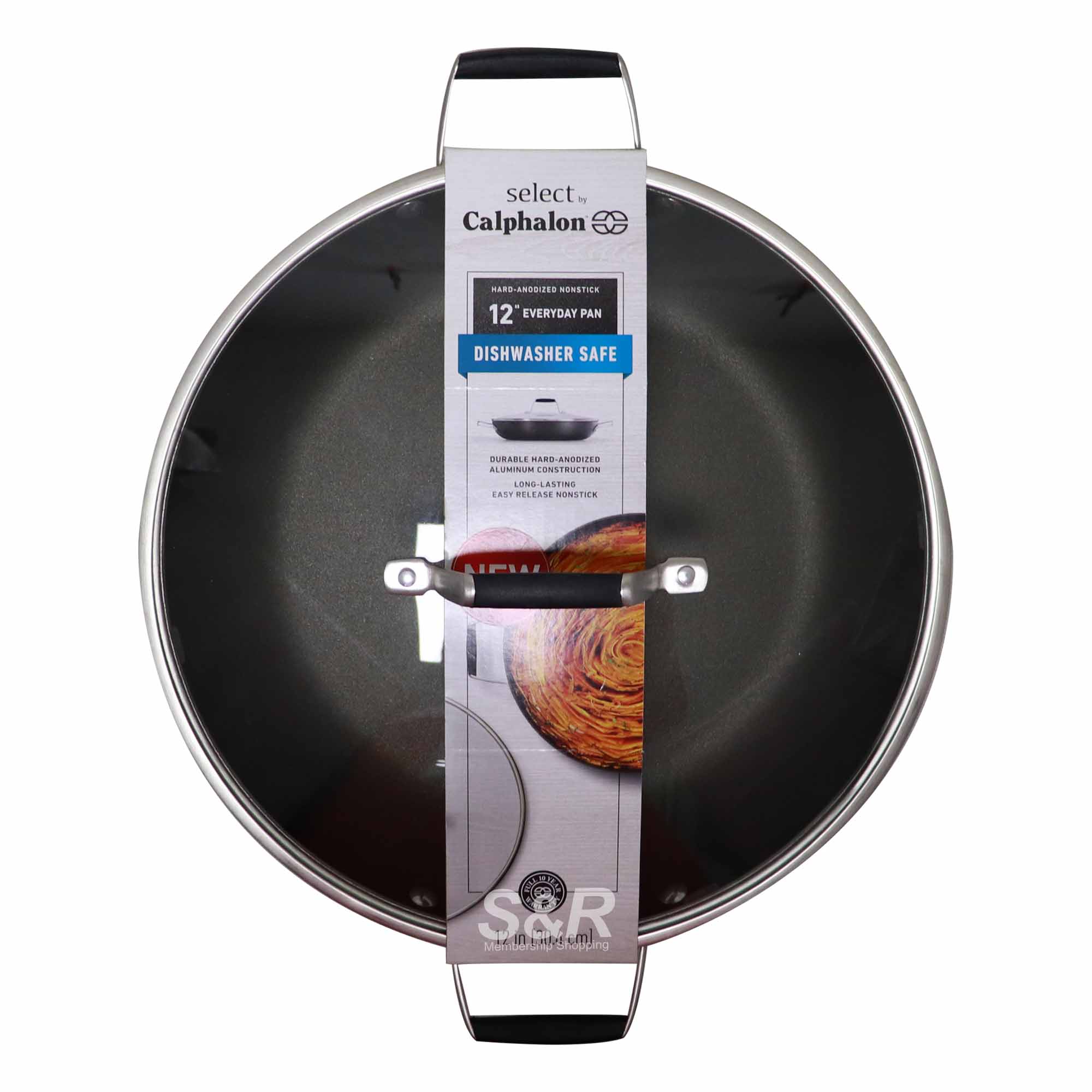 Select by Calphalon Hard-Anodized Nonstick Everyday Pan 12-inch Select by Calphalon Hard-Anodized Nonstick Everyday Pan 12-inch